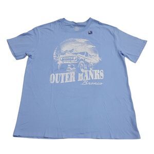 Licensed Women's Relaxed Fit Vehicles Graphic Short Sleeve Tee - Blue Bronco